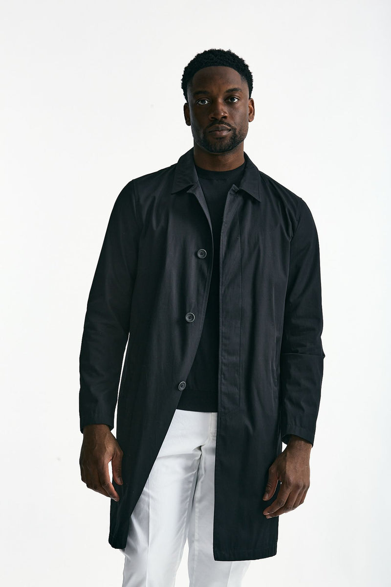 Soprabito in cotone nero men Herno - 1