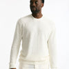 Maglia in cotone boucle bianco men Hosio - 7