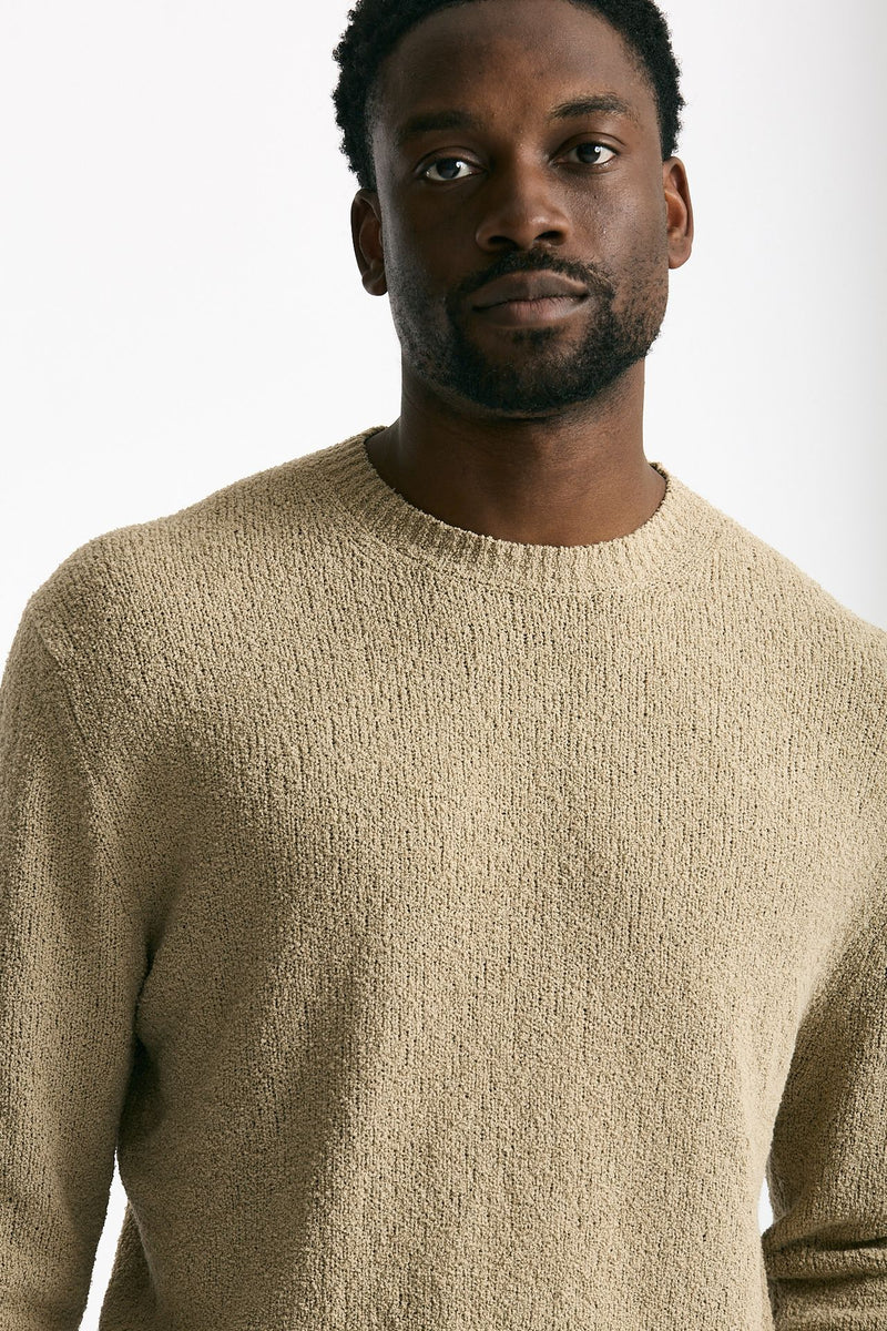 Maglia in cotone bouclè beige men Hosio - 6