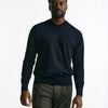 Maglia girocollo in cotone blu men Hosio - 6