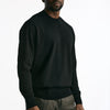 Maglia girocollo in cotone nero men Hosio - 6