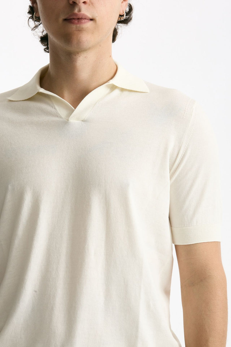 Polo maglia in cotone bianco men Hosio - 5