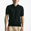 Polo maglia in cotone nero men Hosio - 6
