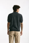 Polo maglia in cotone grigio melange men Hosio - 3