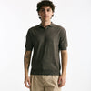 Polo maglia in cotone marrone melange men Hosio - 6