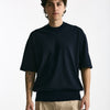 T shirt girocollo in cotone blu men Hosio - 6