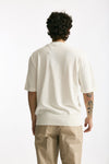 T shirt girocollo in cotone bianco men Hosio - 3