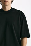 T shirt girocollo in cotone nero men Hosio - 5