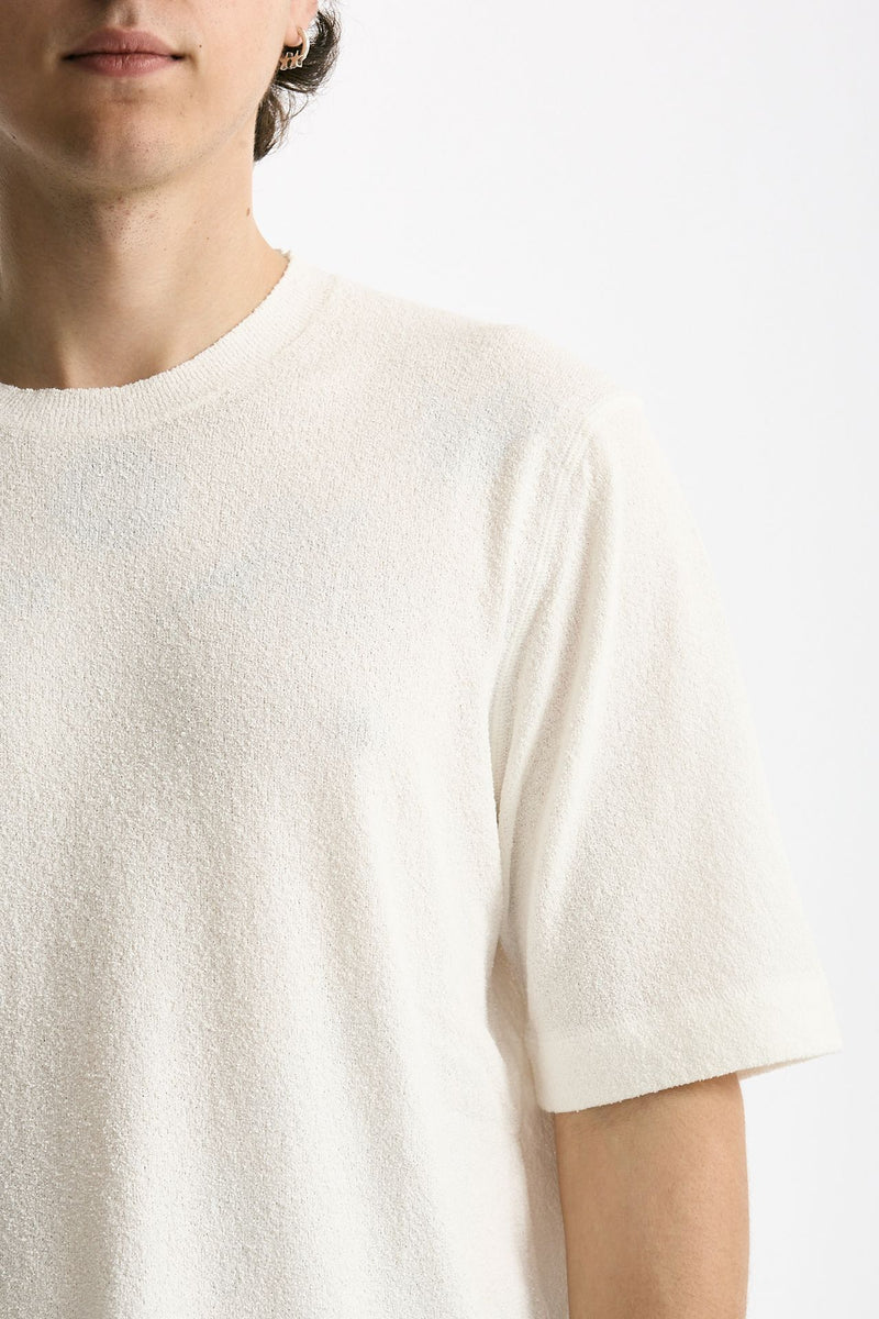 T-shirt in cotone e nylon bianco men Hosio - 5