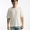 T-shirt in cotone e nylon bianco men Hosio - 6