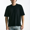 T-shirt in cotone e nylon nero men Hosio - 6