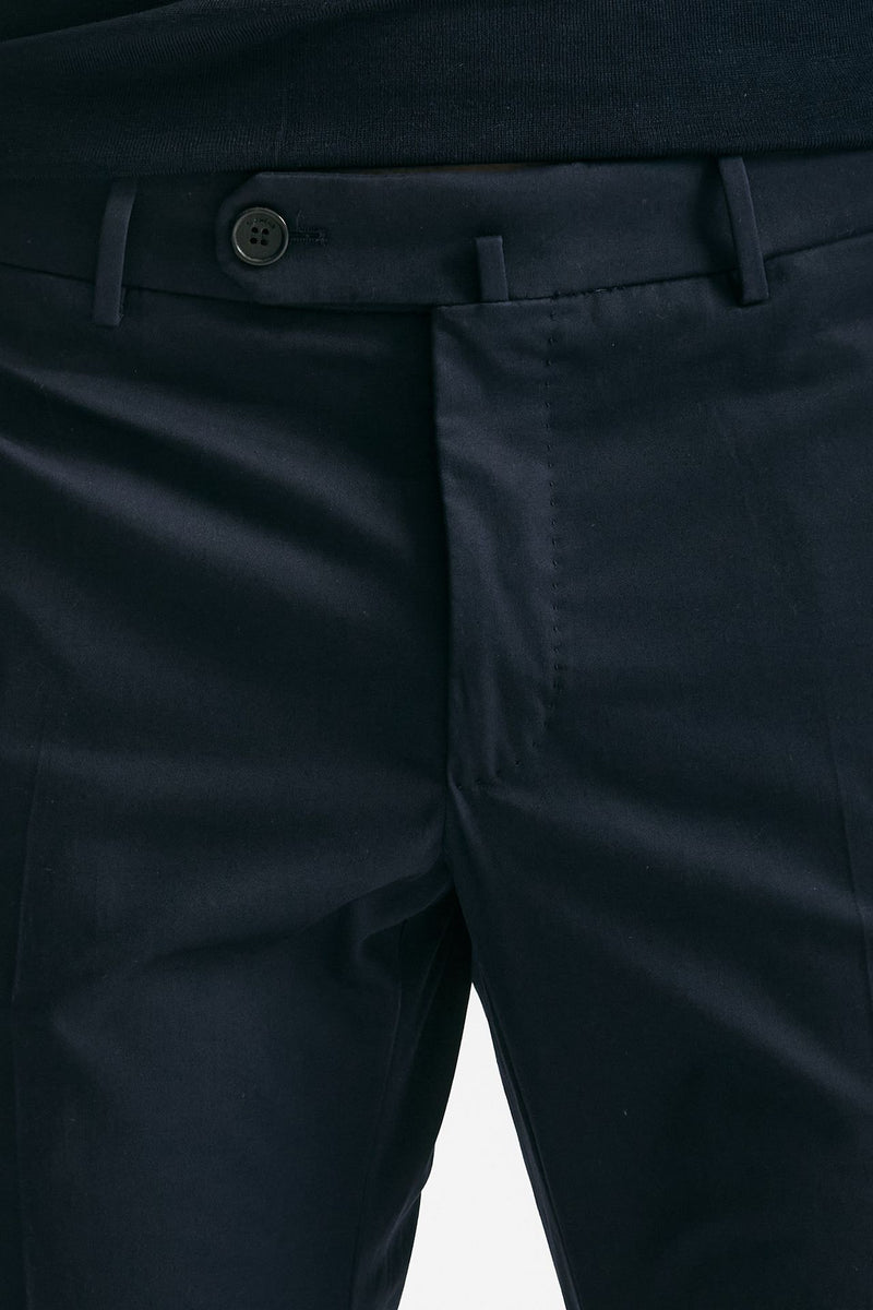 Pantalone in cotone stretch blu men Incotex - 5