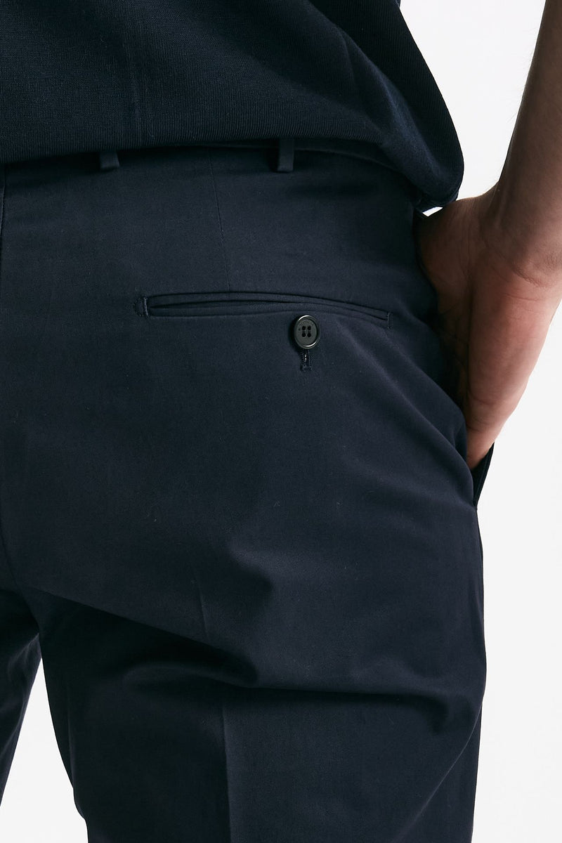 Pantalone in cotone stretch blu men Incotex - 7