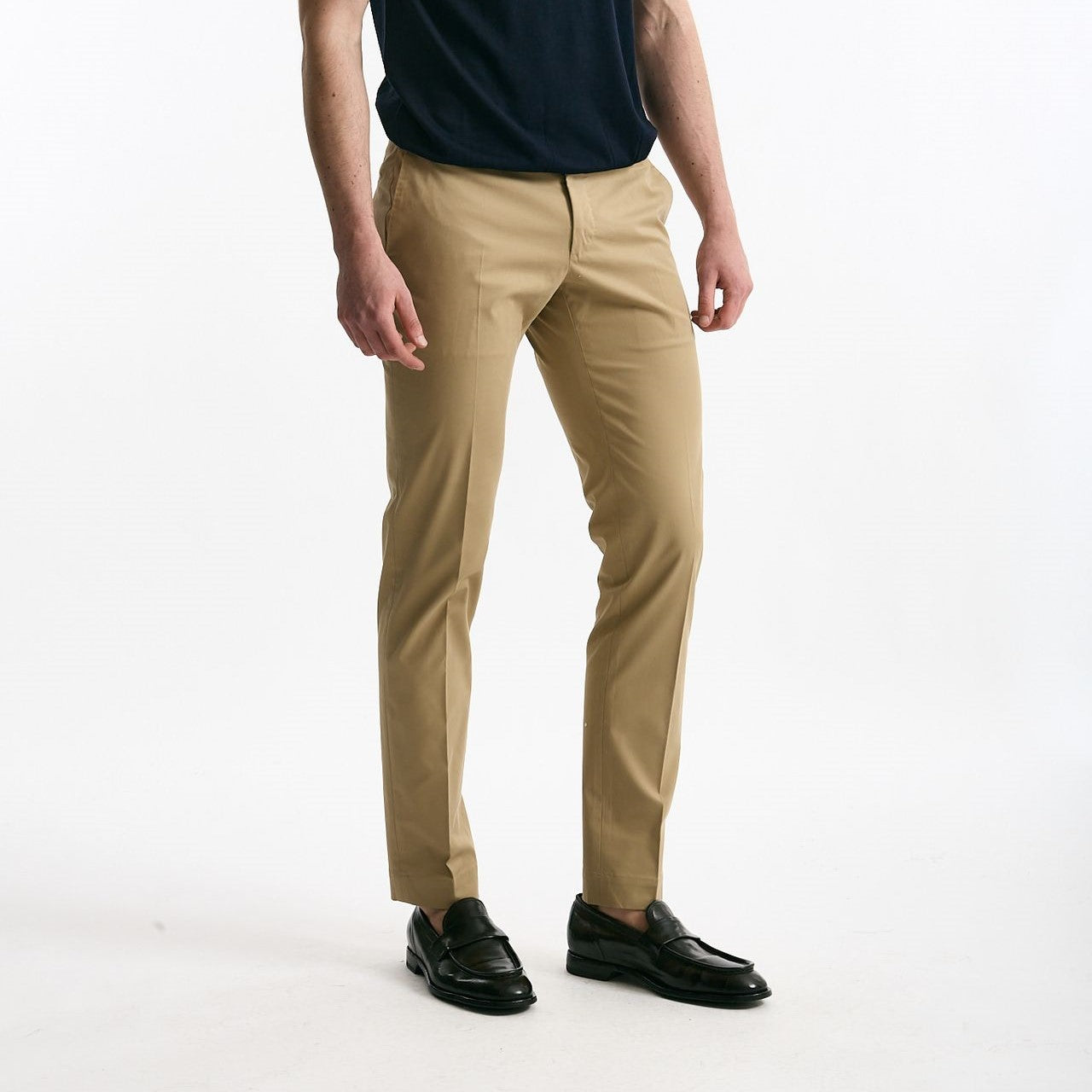 Pantalone in cotone stretch beige men Incotex - 8