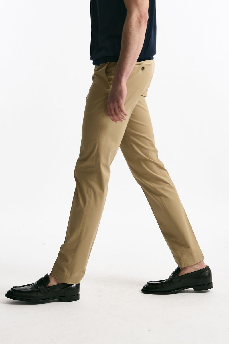 Pantalone in cotone stretch beige men Incotex - 4