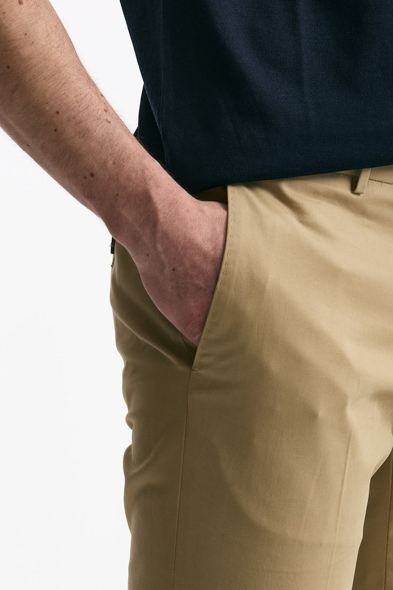 Pantalone in cotone stretch beige men Incotex - 6