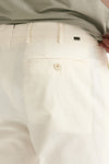 Pantalone cotone e lino bianco men Incotex - 7
