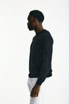 Maglia in cotone e seta nero men Kangra - 2