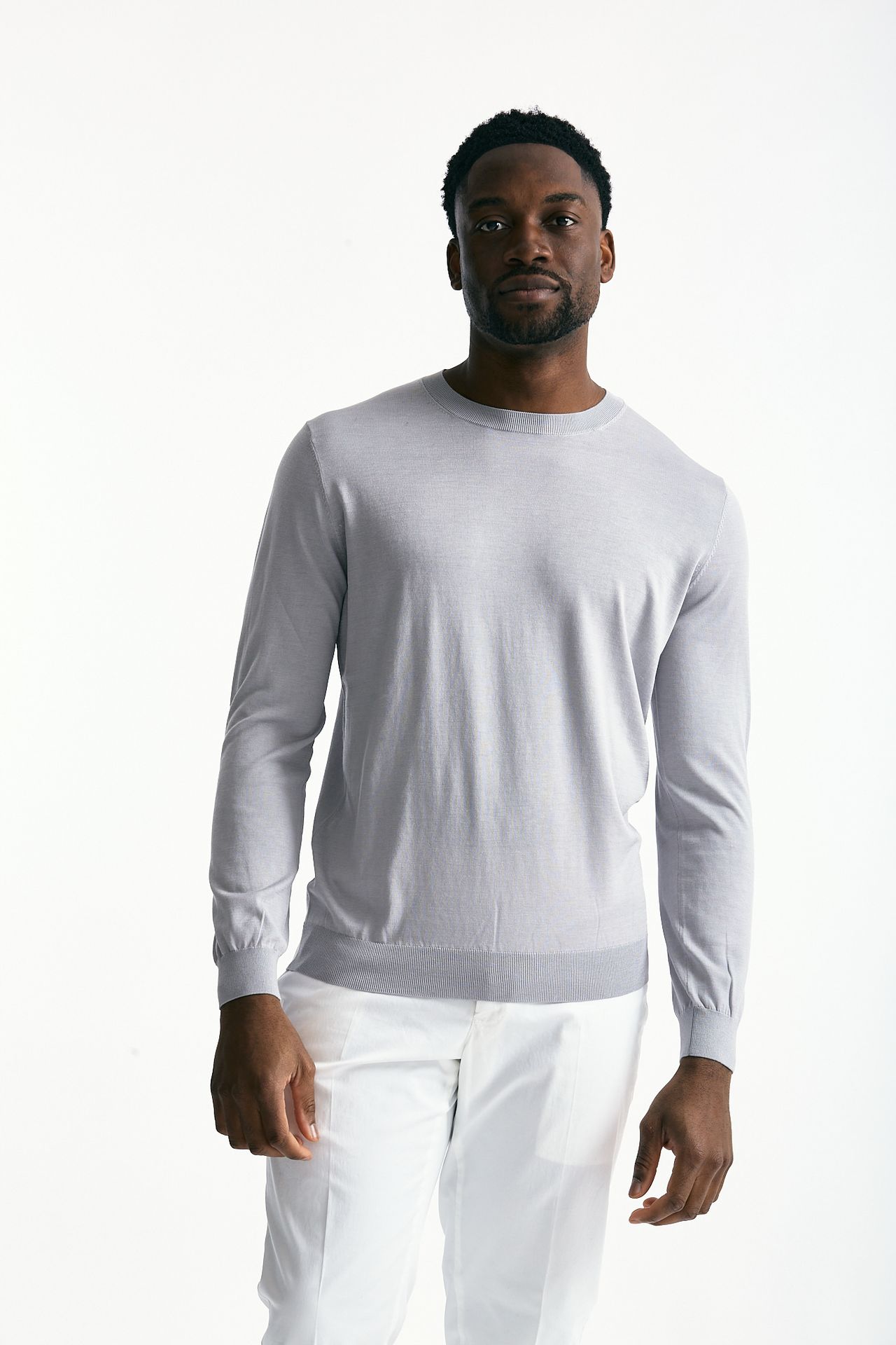 Maglia in cotone e seta ghiaccio men Kangra - 1