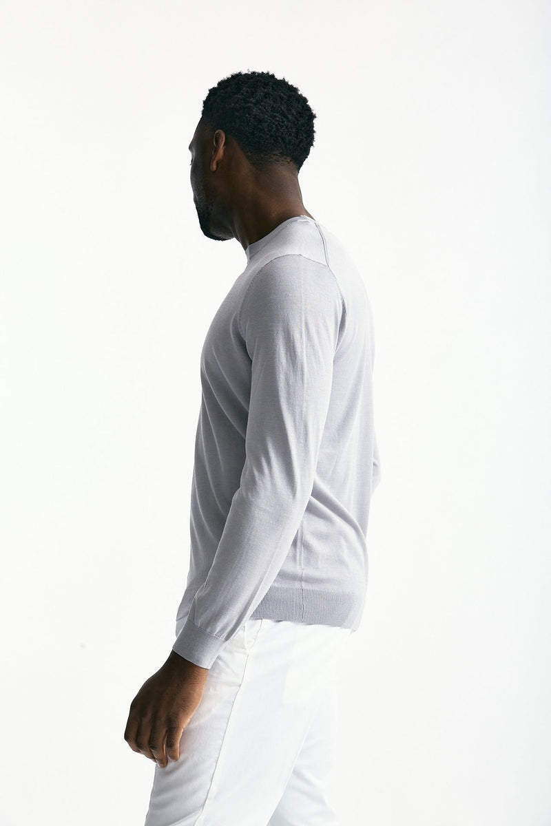 Maglia in cotone e seta ghiaccio men Kangra - 3