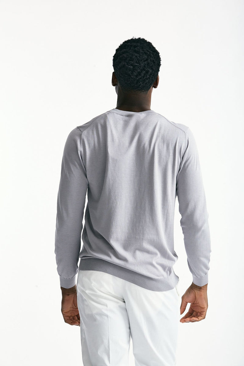 Maglia in cotone e seta ghiaccio men Kangra - 4