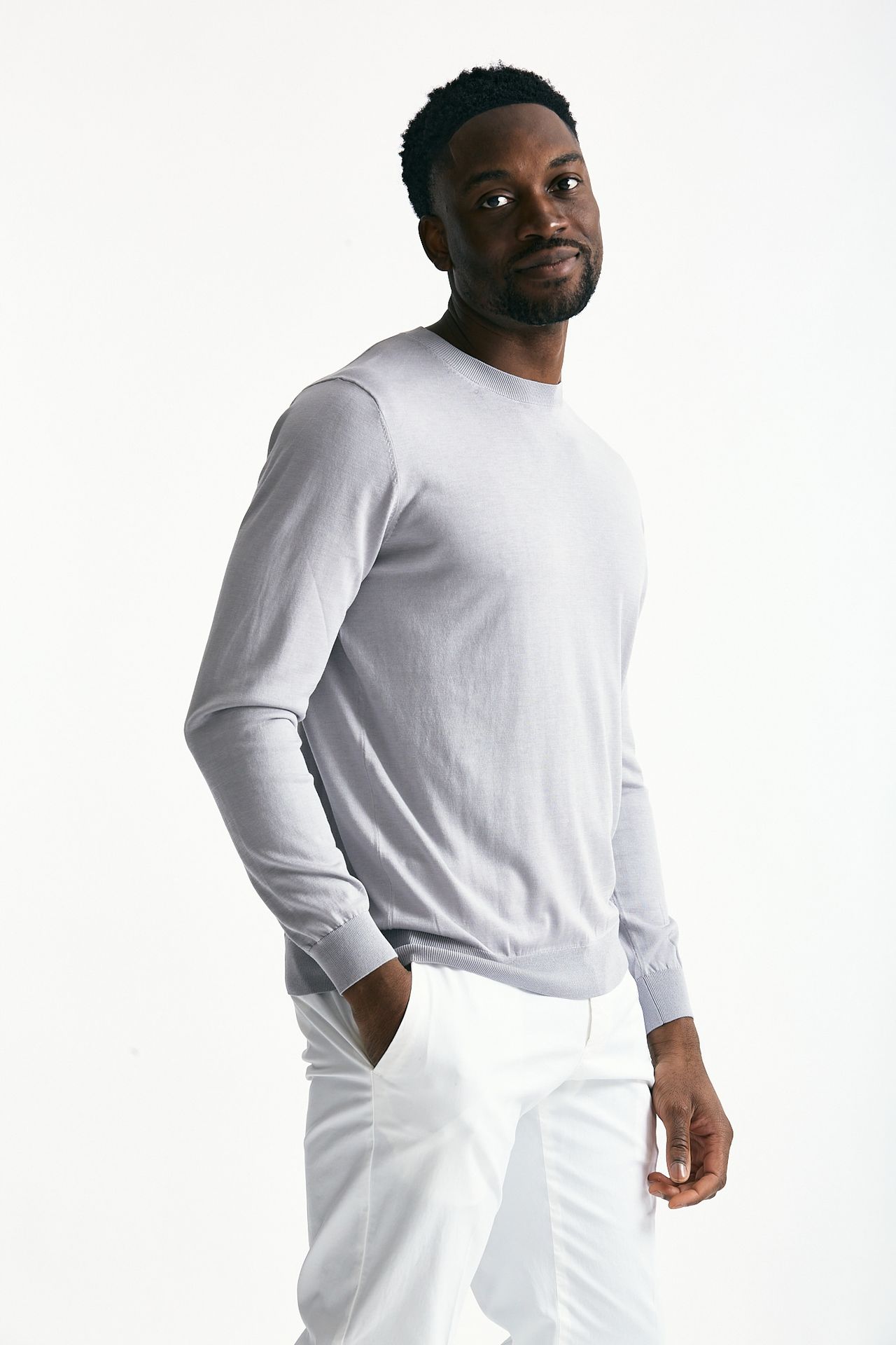 Maglia in cotone e seta ghiaccio men Kangra - 2