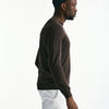Maglia in cotone e seta marrone men Kangra - 6