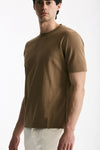 T shirt in cotone cammello men Kangra - 4