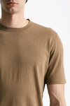 T shirt in cotone cammello men Kangra - 5