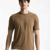 T shirt in cotone cammello men Kangra - 6