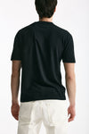 T shirt in cotone nero men Kangra - 4