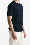 T shirt in cotone blu men Kangra - 3