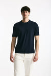 T shirt in cotone blu men Kangra - 2