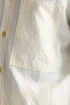 Camicia in viscosa e lino panna men Laneus - 7