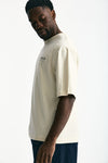 T-shirt con stampa in cotone panna men Laneus - 3