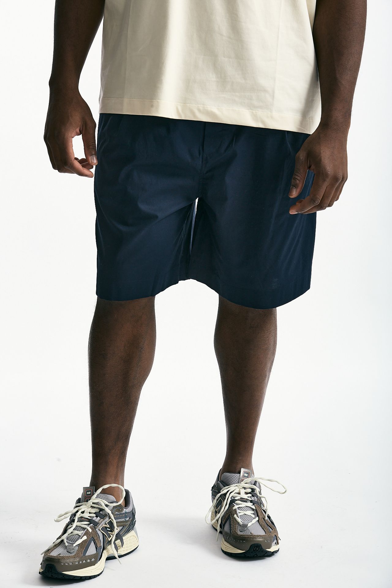Bermuda in cotone stretch blu men Laneus - 1
