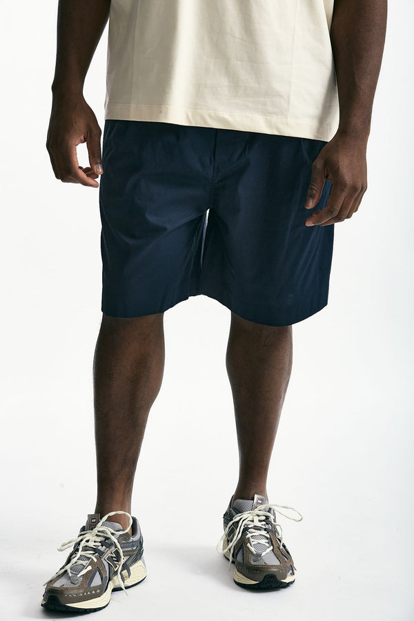 Bermuda in cotone stretch blu men Laneus