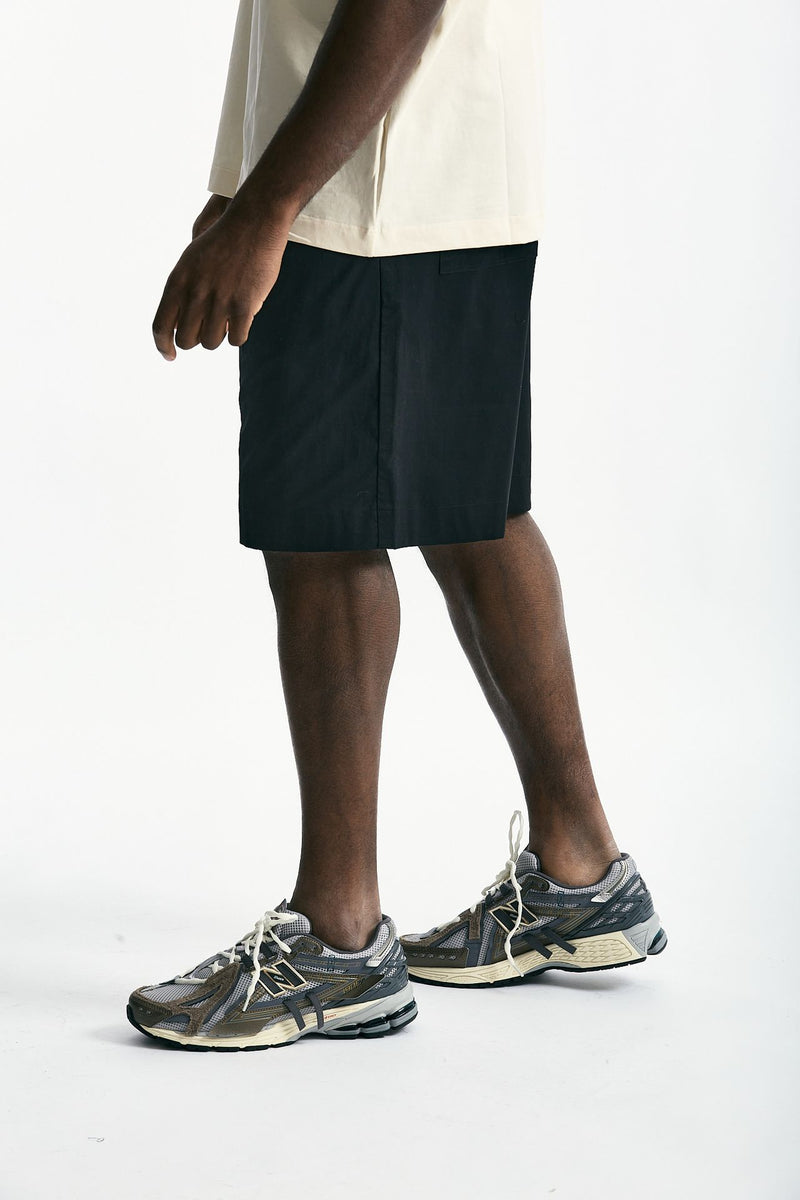 Bermuda in cotone stretch nero men Laneus - 2