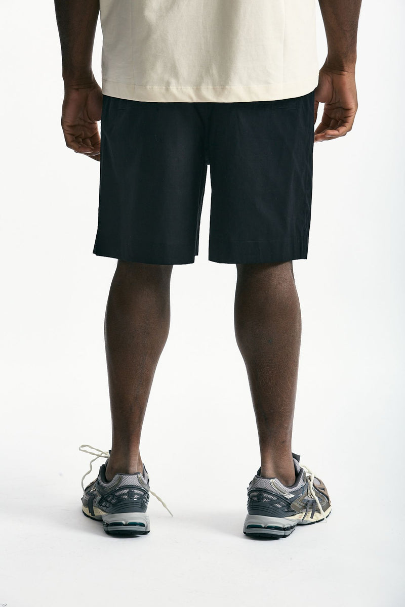 Bermuda in cotone stretch nero men Laneus - 3