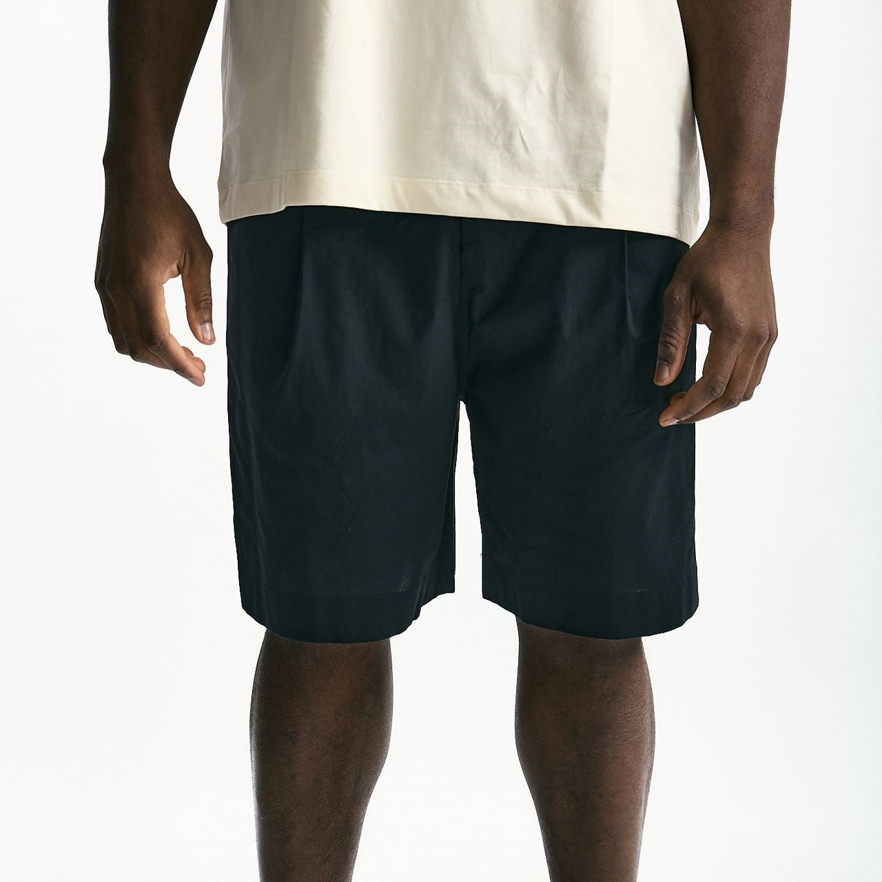 Bermuda in cotone stretch nero men Laneus - 8