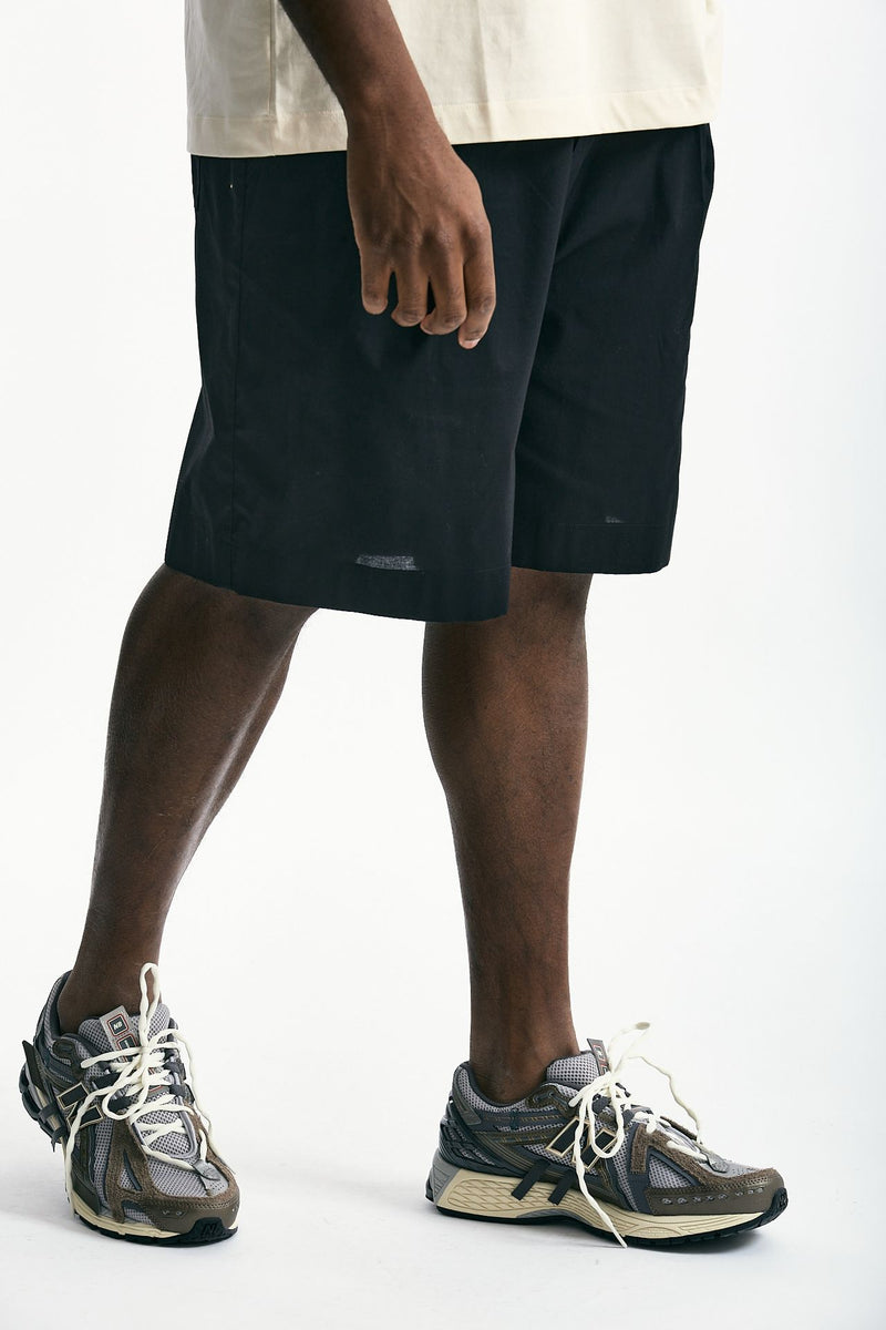 Bermuda in cotone stretch nero men Laneus - 4