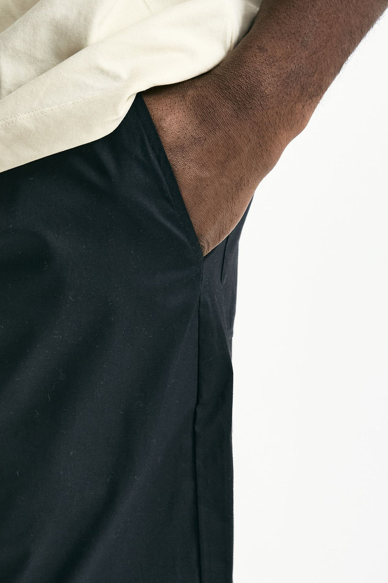 Bermuda in cotone stretch nero men Laneus - 6