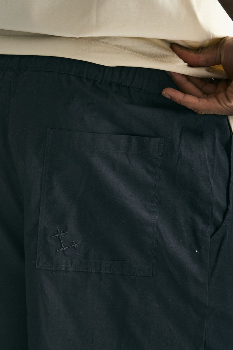 Bermuda in cotone stretch nero men Laneus - 7