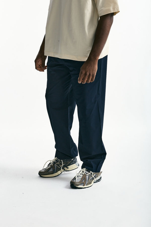 Pantalone in cotone stretch blu men Laneus