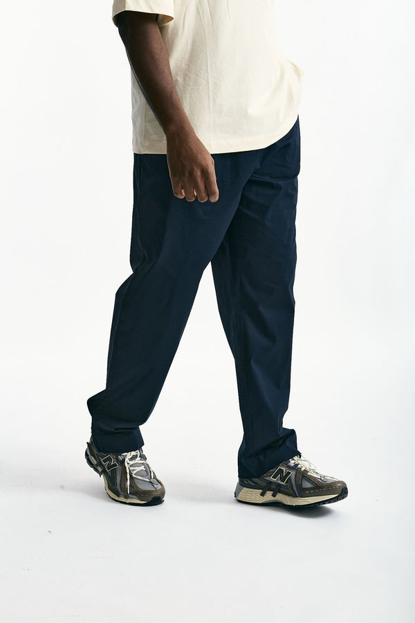 Pantalone in cotone stretch blu men Laneus