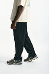 Pantalone in cotone stretch nero men Laneus - 2