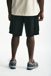 Bermuda in cotone nero men Laneus - 4