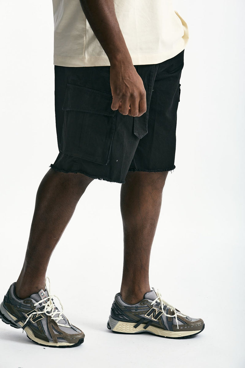 Bermuda in cotone nero men Laneus - 1
