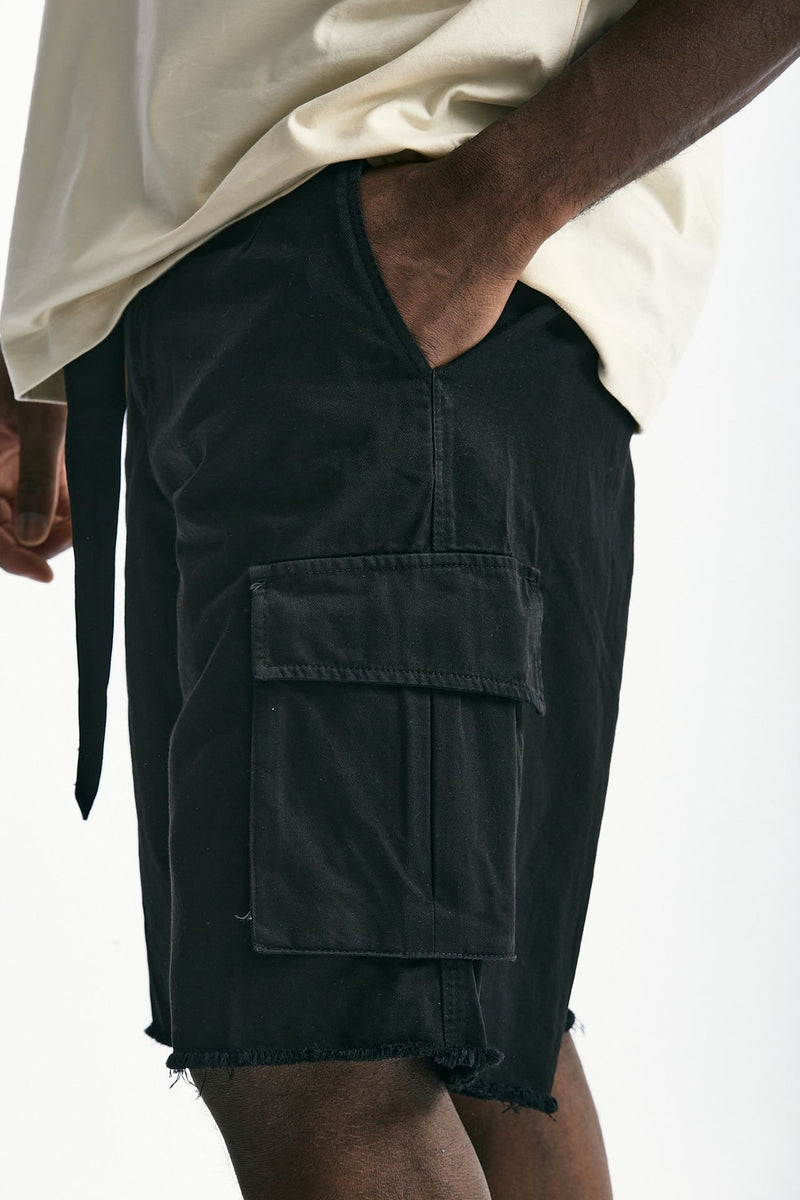 Bermuda in cotone nero men Laneus - 6