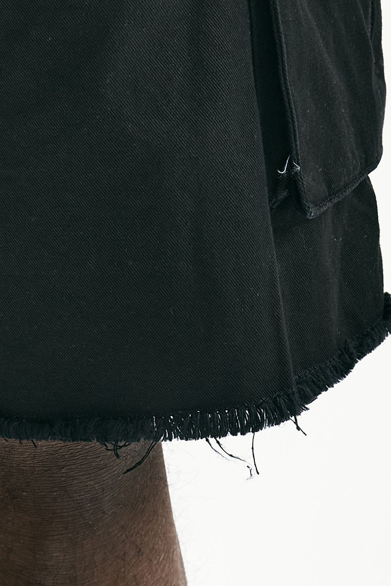 Bermuda in cotone nero men Laneus - 8
